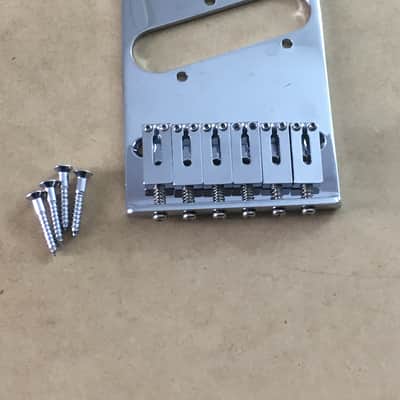 Lefty Modern FENDER Gotoh MIJ 6 Saddle Guitar Bridge Genuine Tele NOS Relic Left image 2