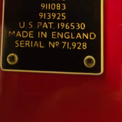 Burns-Baldwin 712 Silvertone 1966 - Beautiful Red Gloss - Bigsby image 5