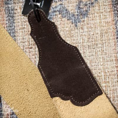Franklin 2.5" Original Suede Guitar Strap - Honey / Chocolate image 4