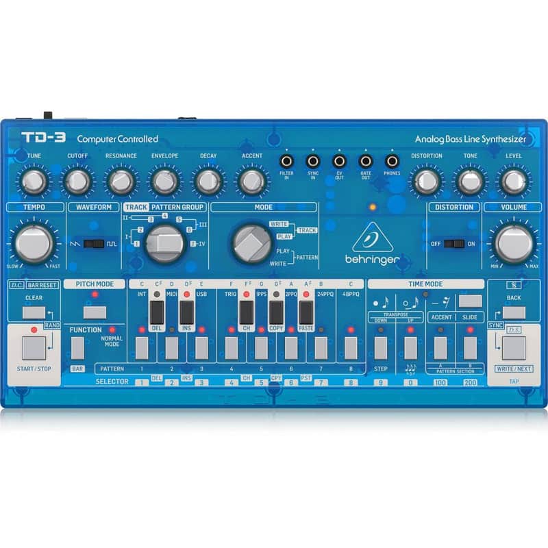Behringer TD3-BB Baby Blue Analog Bass Synth - Open Box image 1