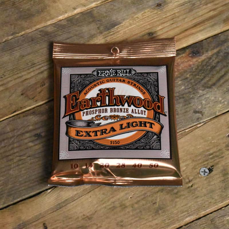 Ernie Ball P02150 Earthwood 2150 Phosphor Bronze X Light Acoustic Guitar Strings 10-50 image 1