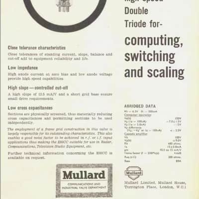 1x Vintage Mullard E88CC 6922 Gold Pin /Gt Britain Authentic /Grail Linear Holographic Liquid Rich Tone Refined Warm Classic Polish ~ 6922 CCa CV2492 Rode K2/NTK + AT-4060 Tube Mics Preamps Stereos image 2