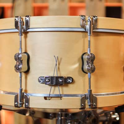 PDP 6.5x14 Concept Classic Natural Stain w/ Natural Hoops Snare Drum - PDCC6514SSNN image 3