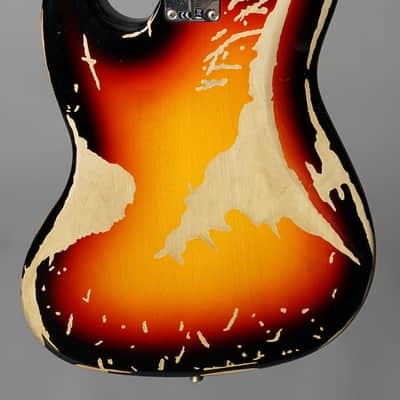 Fender Custom Shop Jaco Pastorius Tribute Jazz Bass Relic 2017 - 3-Color Sunburst image 5