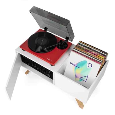 Glorious Turntable Lowboard - White image 6