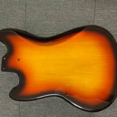 Fender Mustang MG69 body Japan 2000s Sunburst image 2