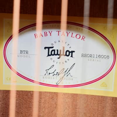 2026 Taylor BT2 Baby Taylor Acoustic Guitar, Natural Mahogany w/ Gigbag image 5