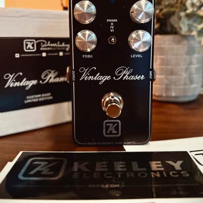 Keeley Custom Shop Limited Edition Vintage Phaser 2020s - Black image 5