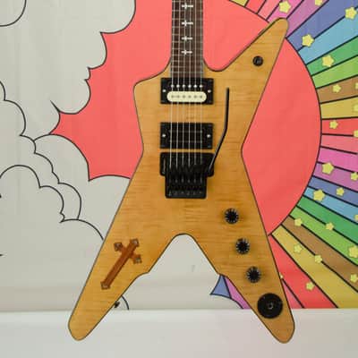 Used Firefly FFVX Pro Dimebag Style Electric Guitar - Flame Maple Top, Cross Inlay image 2