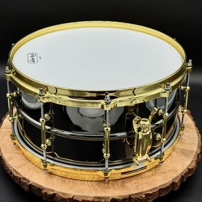 Ludwig LB417BT "Brass On Brass" Black Beauty 6.5x14" 10-Lug Brass Snare Drum with Tube Lugs, Brass Hardware 2003 - Present - Black Nickel-Plated image 3