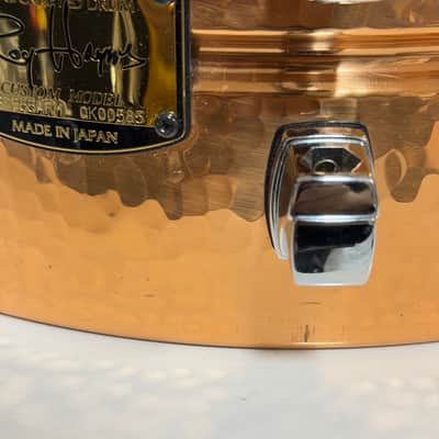 Yamaha Roy Haynes Signature 14x5.5" Hammered Copper Snare Drum image 11