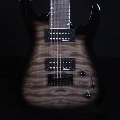 Jackson JS Dinky Arch Top JS22Q-7 DKA HT, Amaranth FB, Transparent Black Burst image 1