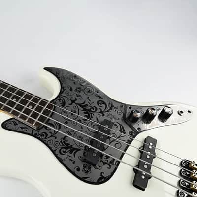 Jazz Bass Stainless Steel Engraved Pickguard (4 String) - Black FREE SHIPPING! image 2