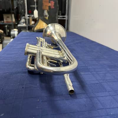 Used Andreas Eastman Silver Bb Cornet with Gard Gig Bag Just Serviced image 12