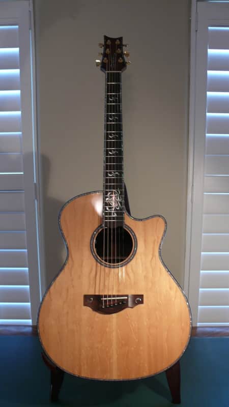 Warrior Acoustic Queen Anna Brazilian Grand Auditorium Cutaway  2000's Natural image 1