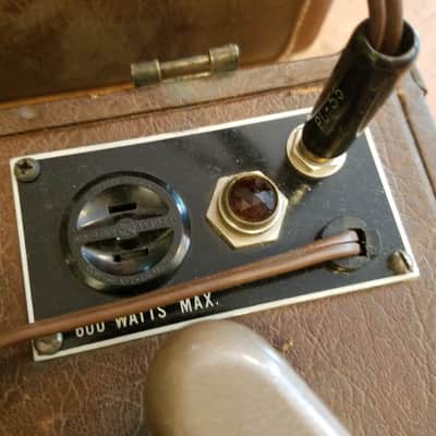 RCA 16" Transcription Player turntable Model 2S7 ED with tonearm, 6AQ5 tube amp, 8" AlNiCo speaker 2S7ED 1949 - Brown Tolex image 16