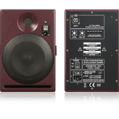 1 PSI Audio A14-M Broadcast Red Studio Monitor image 3