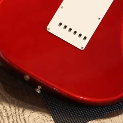 2008 Fender Custom Shop 1966 Stratocaster NOS Electric Guitar Candy Apple Red + COA OHSC image 16