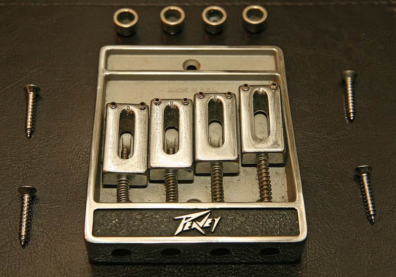 Peavey T-40 Bass Bridge and String Ferrules image 1
