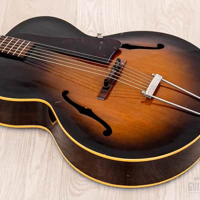1954 Gibson L-48 Vintage Archtop Acoustic Guitar w/ K&K Pickup, Case image 11
