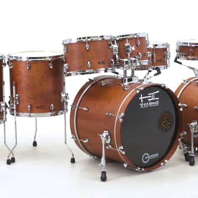 TreeHouse Custom Drums 8-piece Plied Maple Drumset "Middle Brown 8-pc" image 1