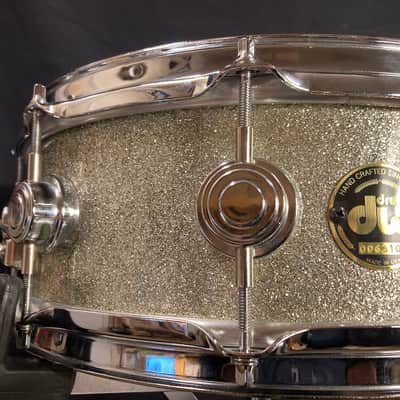 DW - David Frangioni Collection - 5x14" Collector's Series Maple Snare Drum 1987 - Silver Sparkle image 11