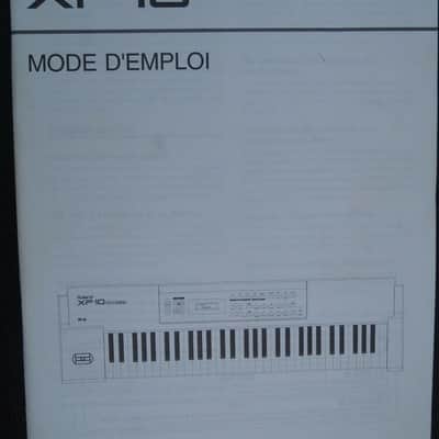 Roland Manuel Français XP10 XP-10 mode emploi multitimbral synthétiseur TRES BON