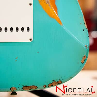 Fender Custom Shop Limited Edition '62 Strat - Heavy Relic - Faded Aged Sea Foam Green Over 3-Color Sunburst image 22
