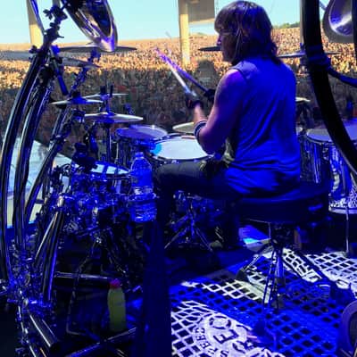 REO Speedwagon, Bryan Hitt’s 2016 Ludwig -Gibraltar Complete Drum Set. Band Signed! Extras! image 18
