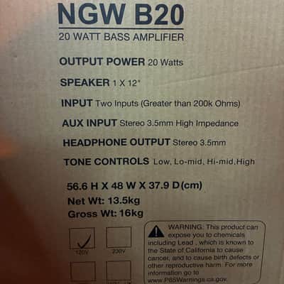 Nashville Guitar Works 12” Bass Combo Amplifier B20 Amp image 5