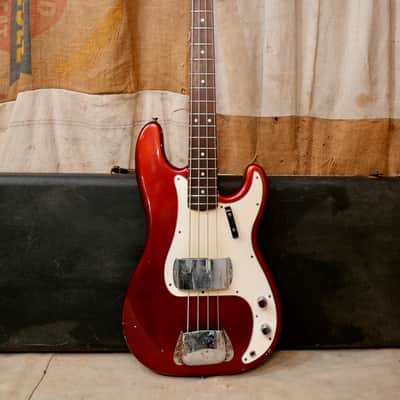 Fender Precision Bass 1965 - Candy Apple Red - Refin image 16