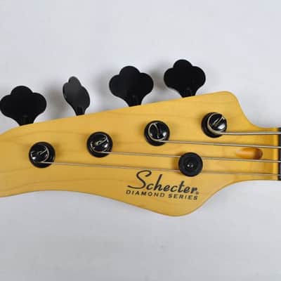Schecter Model-T Session LH bass in Aged Natural Satin image 8