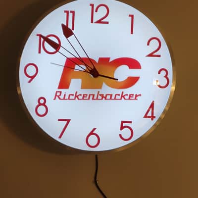 Rickenbacker Dealer Style Light Up Clock Killer Cool Mancave, Studio, Bar, Garage Item image 3