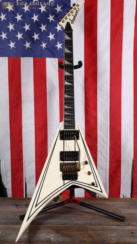 Jackson Pro Series RR3 Rhoads - Ivory with Black Pinstripes image 1