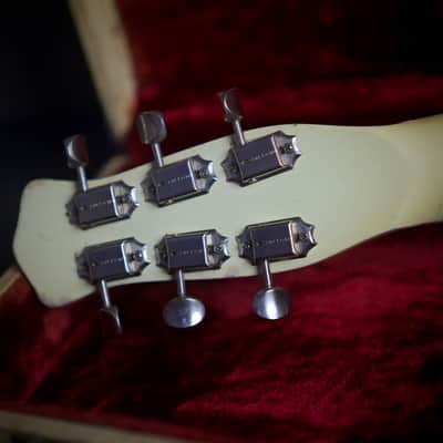 Rare Vintage 1960 Danelectro 6037 DC-3 Deluxe Triple Pickup Shorthorn Dark Walnut w/ OHSC image 13