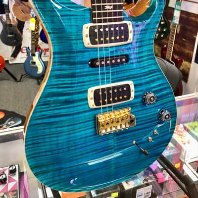 2025 PRS Modern Eagle V 10 Top Electric, Carrol Blue with Hardshell Case image 8