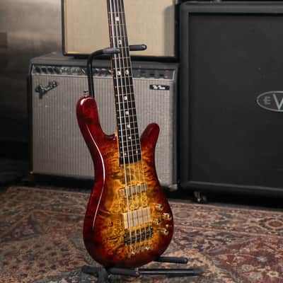 Warwick Limited Edition Masterbuilt Streamer Stage II NT 5-String Bass - Bleached Honey Sunset Burst in Natural Transparent High Polish with Gig Bag image 19