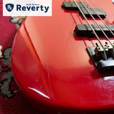 Fernandes PJS-50 PJ Bass 1980s MIJ Japan Medium Scale Red Limited Edition image 5