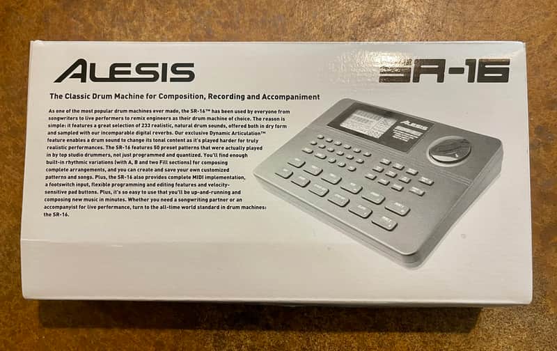 Alesis SR-16 Drum Machine 2010s - Black image 1