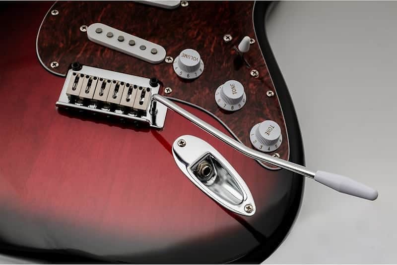 6mm Thread Tremolo Arm Whammy Bar for Strat Electric Guitar Tremolo System, Chrome with White Tip image 1