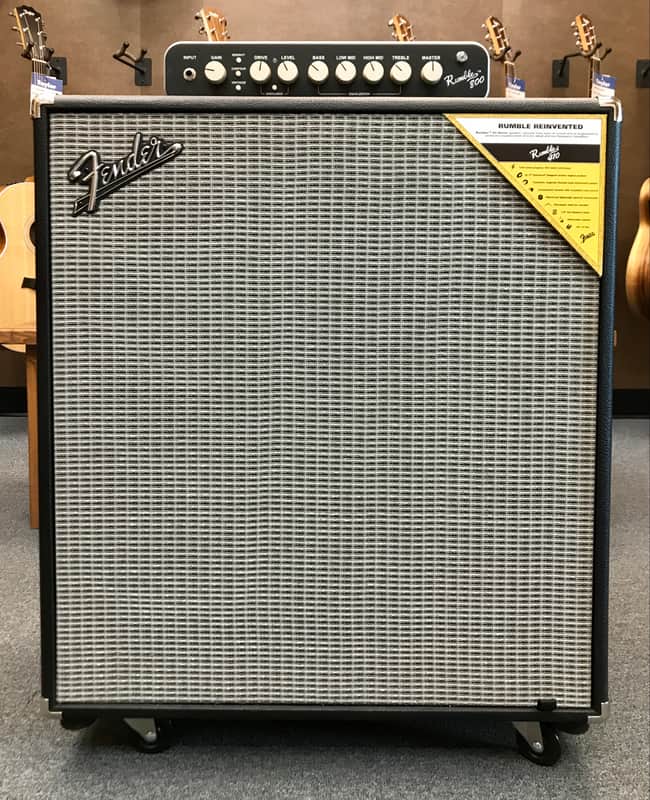Fender Rumble 800 HD 800-Watt Bass Head and Fender Rumble 410 Bass Cabinet black and Silver image 1
