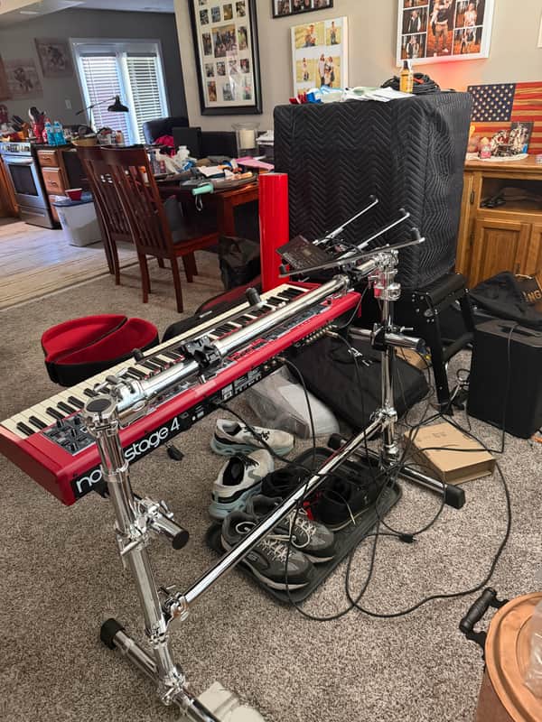 Gibraltar 2 tier Keyboard Stand Custom  2026 - Chrome image 1