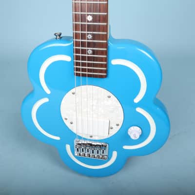 Debutante Daisy Rock Electric Guitar Short Scale 💙 Blue Flower image 3