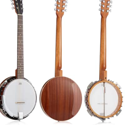 6-String Banjo - Full Size with Closed Back, Mahogany Resonator image 1