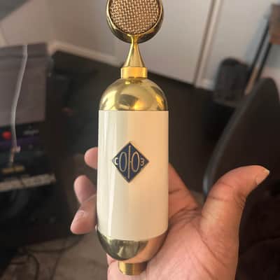 Soyuz Microphones SU-017 v2 Large Diaphragm Cardioid Tube Condenser Microphone 2010s Cream / Brass image 5