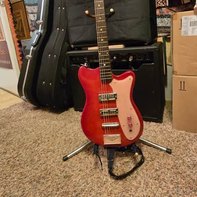 Tempo Hot Rod guitar 1960s - Chery Red image 7