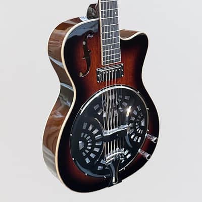 Danville RDL-70CEQ Resonator Acoustic Electric Guitar - Sunburst image 2