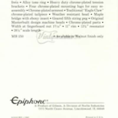 Epiphone by Gibson  MB-100 1979 Banjo image 13