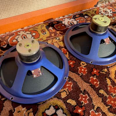 Vintage 1960s Matched Pair 2x Vox AC10 Elac Blue Alnico 10N/83 10" Speakers 8ohm image 2
