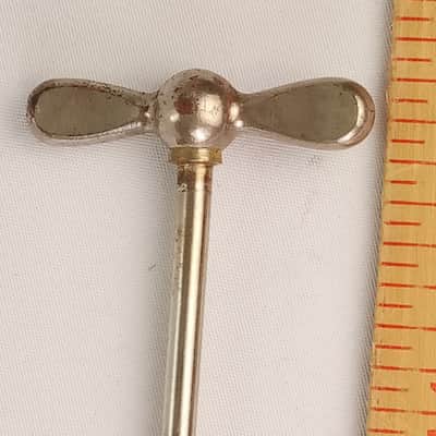 Leedy"L"15.5"Bow-Tie 1+ 14x26/28"Bass-Drum Single-Tension T-Rod Nickel 12-24 30s image 2